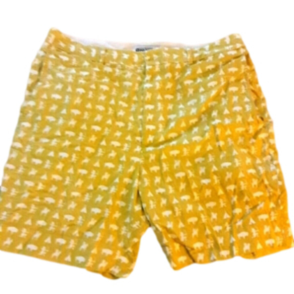 BREESE Native American Motif Warrior Shorts